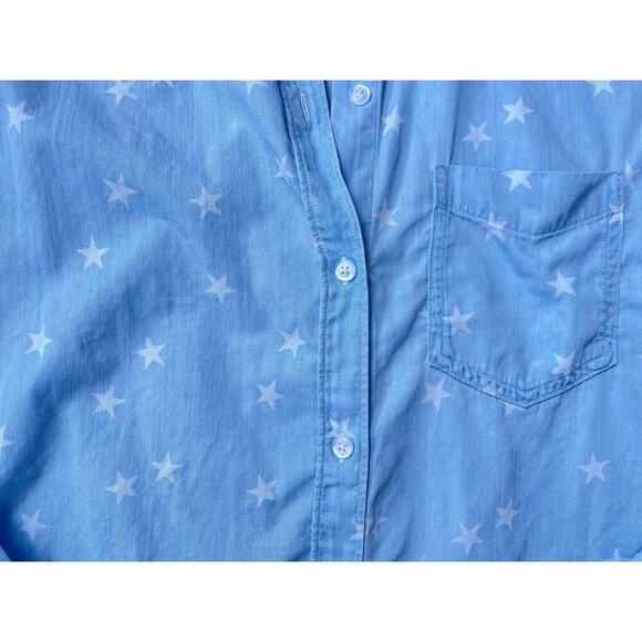 Rails Ingrid Button Down Shirt Top Light Vintage Stars – Size Small – Sold Out - Picture 12 of 16